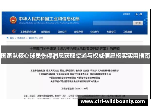 国家队核心球员伤停消息获取渠道与权威信息核实实用指南